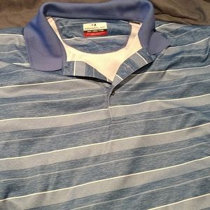 XXLT Men's Grand Slam Striped Golf Polo